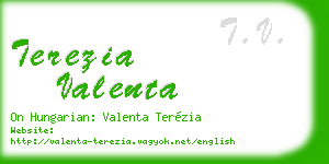 terezia valenta business card